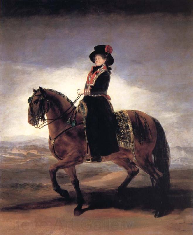 Francisco Goya Maria Luisa on Horseback France oil painting art